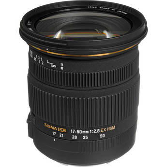 Sigma 17-50mm f/2.8 EX DC OS HSM Lens for Canon EF