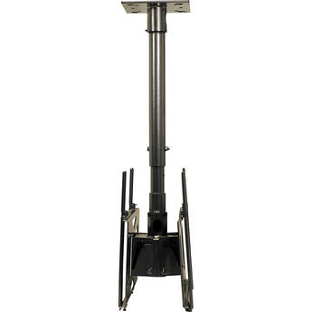 Video Mount Products LCD-MID-CM2 Dual Mid-Size Flat Panel Ceiling Mount Adapter - Black