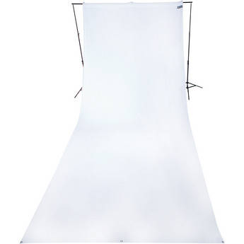 Westcott Wrinkle-Resistant Polyester Backdrop (High-Key White, 9 x 20')
