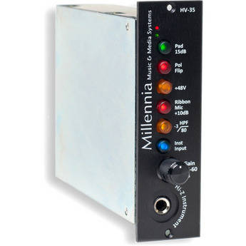 Millennia HV-35 500-Series Microphone and Instrument Preamplifier (Black)