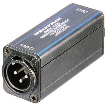 AES/EBU Digital Impedance Transformer Adapter (75 Ohm to 110 Ohm)
