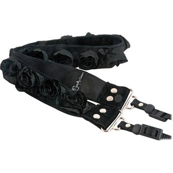 Capturing Couture Organza Collection SLR/DSLR Couture Camera Strap (Black, 1.5")