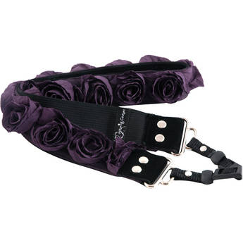 Capturing Couture Organza Collection SLR/DSLR Couture Camera Strap (Plum, 1.5")