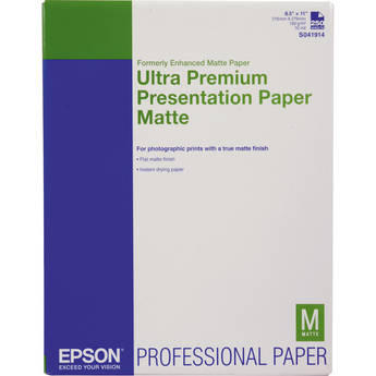 Epson Ultra Premium Presentation Paper Matte (8.5 x 11", 250 Sheets)