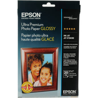 Epson Ultra Premium Photo Paper Glossy (5 x 7", 20 Sheets)
