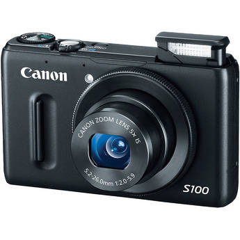 Canon PowerShot S100 Digital Camera (Black)