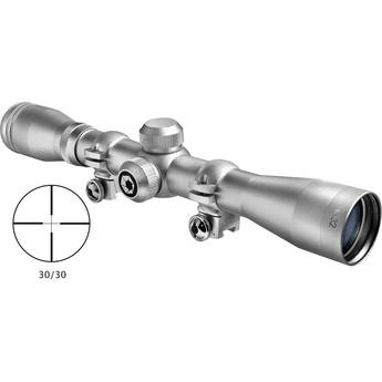 Barska 4x32 Plinker-22 Riflescope (Silver, Clamshell Packaging)