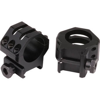 Weaver Six Hole Tactical Rings for 1" Maintubes (X-High, Matte Black)