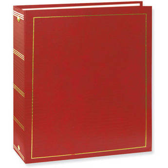 Pioneer Photo Albums Magnetic 3-Ring Album (Red, 100 Pages)