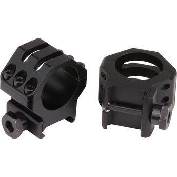 Weaver Six Hole Tactical Rings for 30mm Maintubes (X-High, Matte Black)