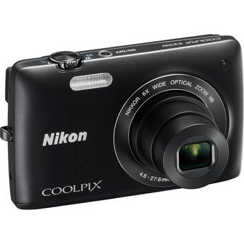 Nikon Coolpix S4300 Digital Camera (Black)