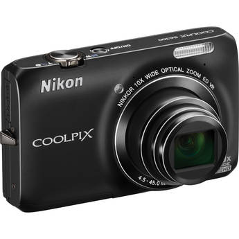Nikon Coolpix S6300 Digital Camera (Black)