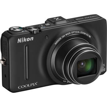 Nikon Coolpix S9300 Digital Camera (Black)