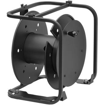 Hannay Reels AVD-3 Portable Cable Storage Reel With Slotted Divider Disc (Black)