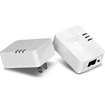 TRENDnet TPL-406E2K 500Mbps Compact Powerline AV Adapter Kit