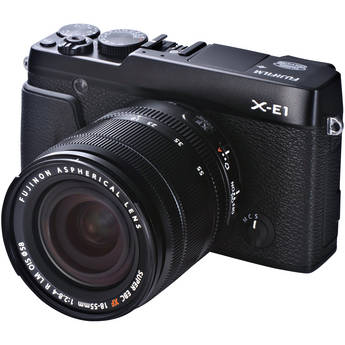 FUJIFILM X-E1 Digital Camera Kit with XF 18-55mm f/2.8-4 OIS Lens (Black)