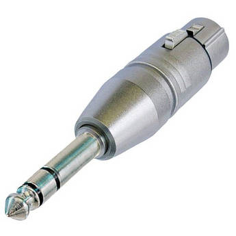 NA3FP 3-Pole XLR Female to 1/4" TRS Plug Adapter