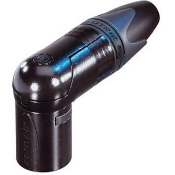 NC3MRX-B 3 Pole Right Angle XLR Male Cable Connector