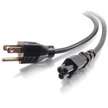 C2G 6' 18 AWG 3-Slot Laptop Power Cord (NEMA 5-15P to IEC320C5)