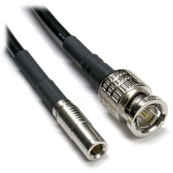 Canare L-3CFB 3G HD/SDI Cable with 1.0/2.3 DIN to BNC Male Connectors (1', Black)