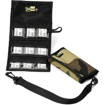 LensCoat Memory Card Wallet SD9 (Forest Green Camo)