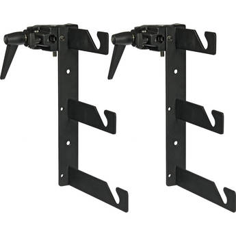 Impact Triple Background Hooks with Super Clamps (Pair, Black)