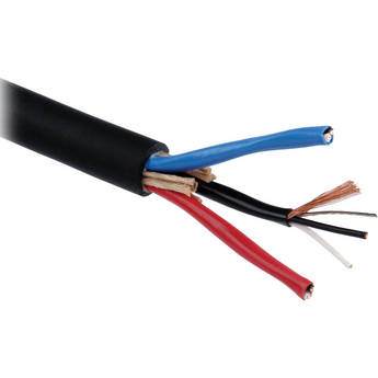 Remote Audio 3-Pair Cable with 26 AWG Conductors & Spiral Shield (1')