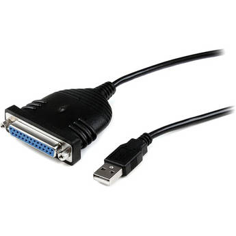 StarTech USB to DB25 Male to Female Parallel Printer Adapter Cable (6.0')