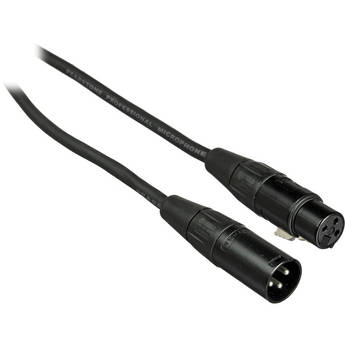 Pearstone PM Series XLR Male to XLR Female Professional Microphone Cable (30', Black)