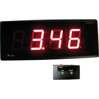 Alzatex DSP254B_U 4-Digit Race Clock with 2.33"-High Solid-Segment Digits
