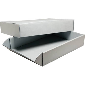 Print File G20163 16 x 20" Acrylic-Coated Corrugated Archival Box (Gray)