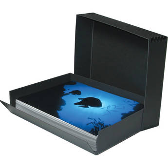Print File 17.5 x 22.5 x 3" Drop-Front Metal Edge Archival Storage Box (Black)