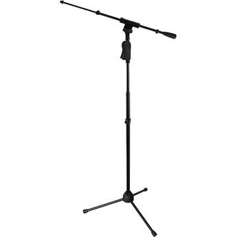 Gator Frameworks Tripod Mic Stand with Deluxe One-Handed Clutch and Telescoping Boom