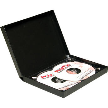 Print File Double CD Clamshell Folios (Black)