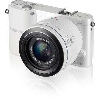 Samsung NX1100 Mirrorless Digital Camera with 20-50mm f/3.5-5.6 Lens (White)