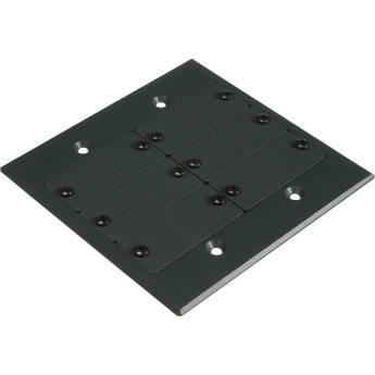 Kramer Two-Gang Frame for Wall Plate Inserts (Black)