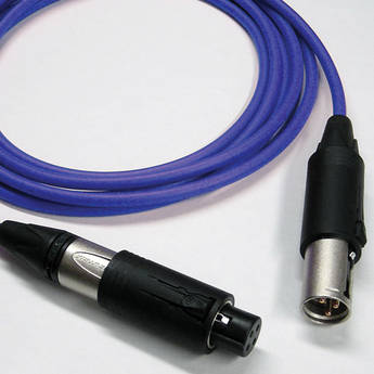 Canare Starquad XLRM Cable with Neutrik Unisex XLRM/XLRF (Blue, 6')