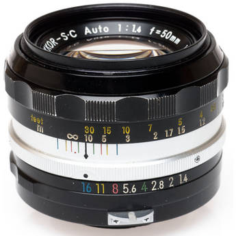 Nikon 50mm f/1.4 MF Lens (Non-AI) - Silver/Black (Not f/Digital)
