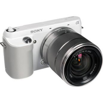 Sony Alpha NEX-F3 Mirrorless Digital Camera with 18-55mm Lens (White)
