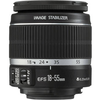 Canon Wide Angle to Telephoto 18-55mm f/3.5-5.6 IS EF-S AF Lens