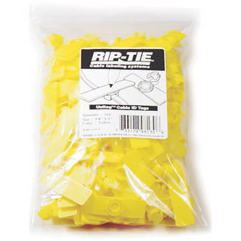 Rip-Tie Unitag Cable Marker - 0.62 x 2" (1000 Pack, Yellow)
