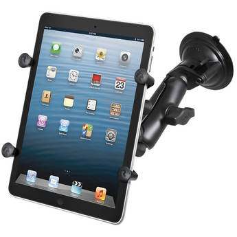 RAM Mounts Twist Lock Suction Cup Mount with Universal X-Grip Cradle for 7" Tablets