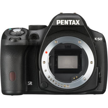 Pentax K-50 DSLR Camera (Body Only, Black)
