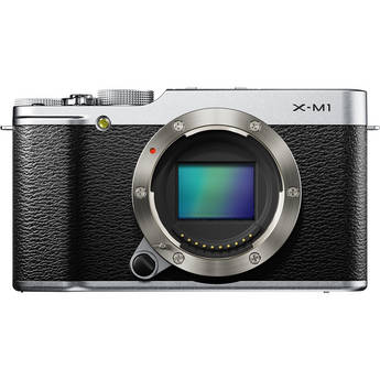 FUJIFILM X-M1 Mirrorless Digital Camera (Body Only, Silver)