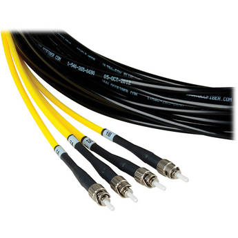 Camplex 2-Channel ST Single-Mode Fiber Tactical Snake Cable (2000')
