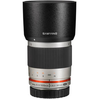 Samyang Reflex 300mm f/6.3 ED UMC CS Lens for Fujifilm X Mount (Silver)