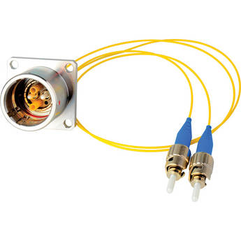 Camplex 6" Lemo EDW to Duplex ST Fiber Optic Breakout Cable
