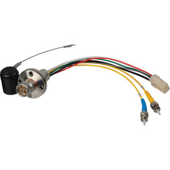 Camplex 6" LEMO FXW to Duplex ST Fiber & 6-Pin Amp Power Breakout Cable