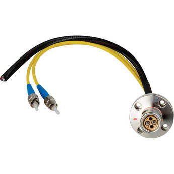 Camplex 12" LEMO FXW to Duplex ST Fiber & Blunt Lead Power Breakout Cable