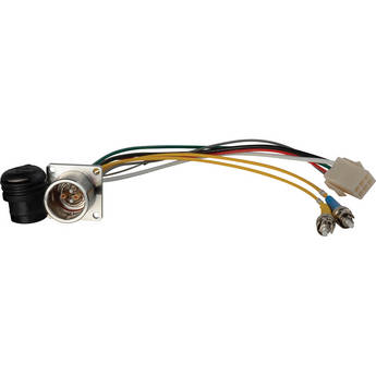 Camplex 6" Lemo EDW to Duplex ST Fiber & 6-Pin AMP Power Breakout Cable